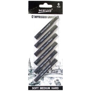 6pcs Worison Compressed Charcoal