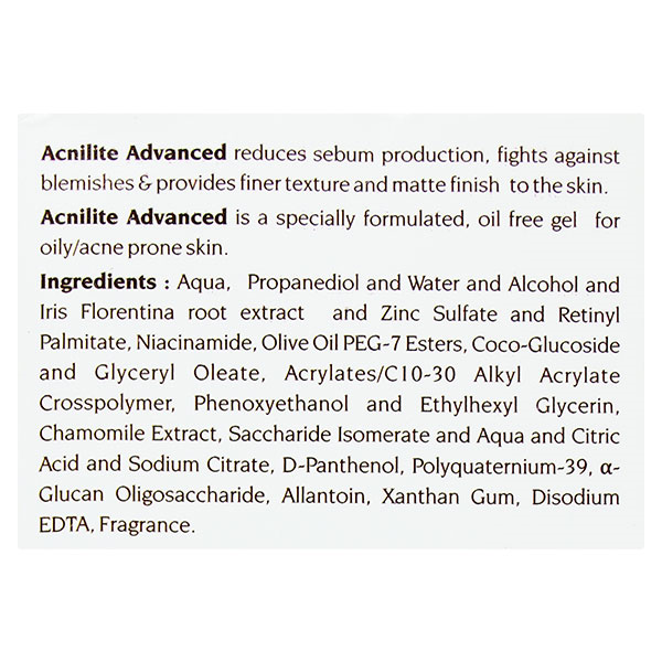 ACNILITE ADVANCED MATTIFYING HYDRABOOST Gel 30gm