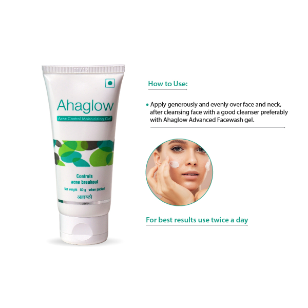 Ahaglow Acne Control Moisturizing Gel 50gm