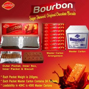 Amulya Bourbon Original Chocolate Cream Biscuits