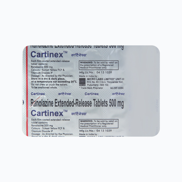 Cartinex 500mg Tablet 10?S