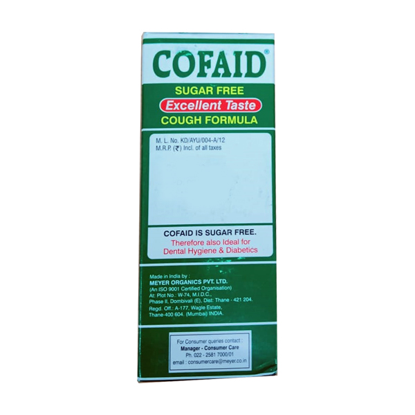 Cofaid Sugar Free Cough Formula 100ml