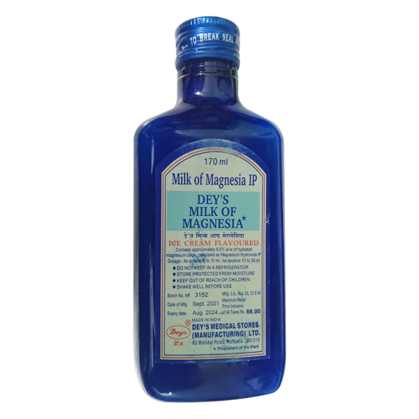 DEY?S MILK OF MAGNESIA ICE CREAM FLAVOURED Liquid 170ml