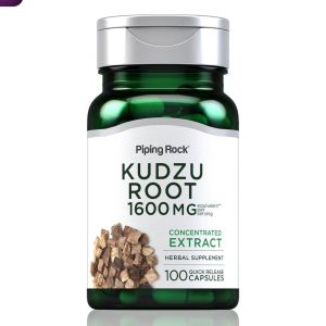 Piping Rock Kudzu Root Capsules 1600mg | 100 Count | Extract Pills | Non-GMO, Gluten Free Supplement