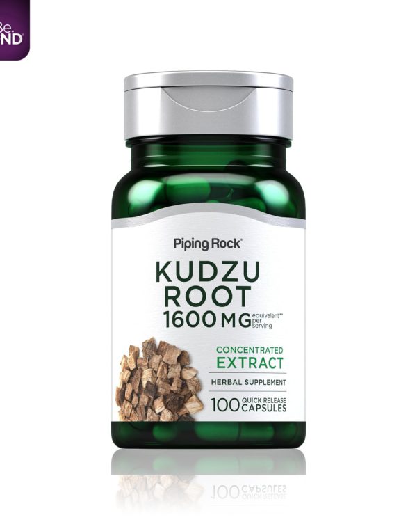 Piping Rock Kudzu Root Capsules 1600mg | 100 Count | Extract Pills | Non-GMO, Gluten Free Supplement