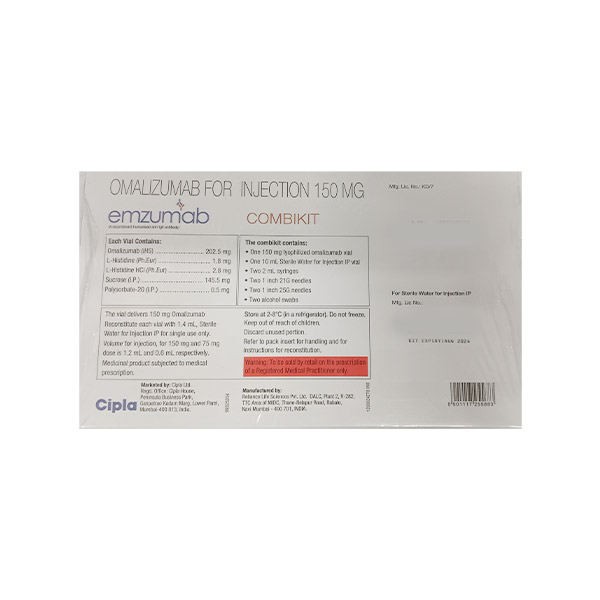 EMZUMAB 150 Combikit Injection 1?s