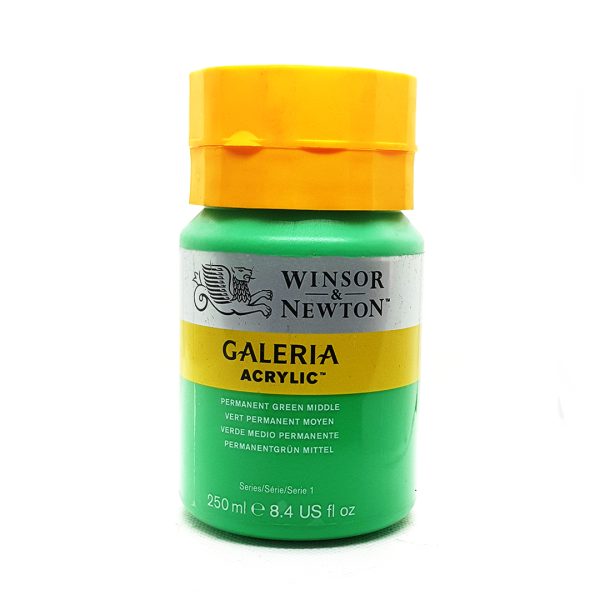 Winsor and Newton Galeria Acrylic Medium- Permanent Green Middle 250ml