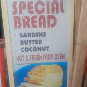 Coconut and Sardine Bread