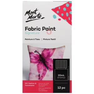 Mont Marte Fabric Paint Signature 12pc x 20ml