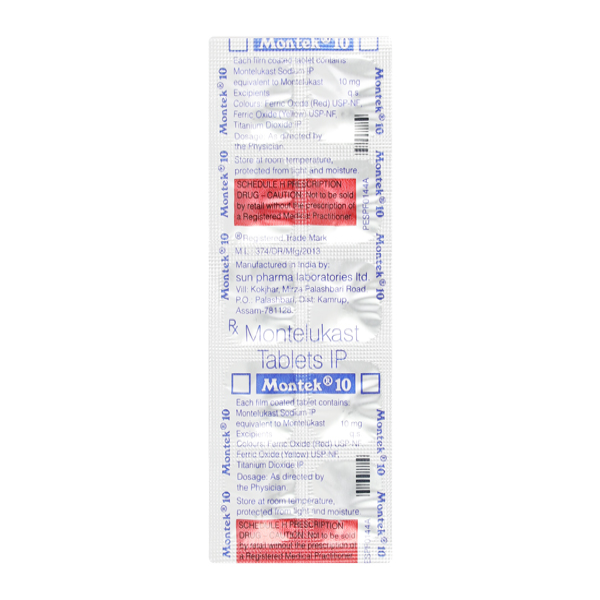 Montek 10mg Tablet 10?S