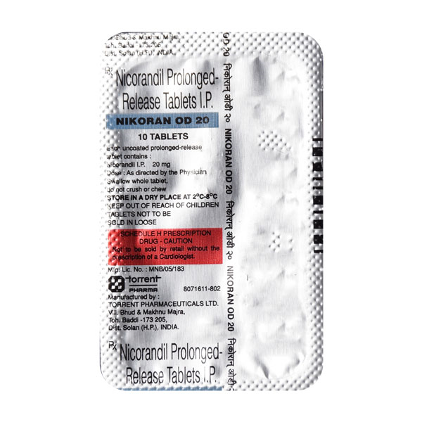 Nikoran OD 20mg Tablet 10?S