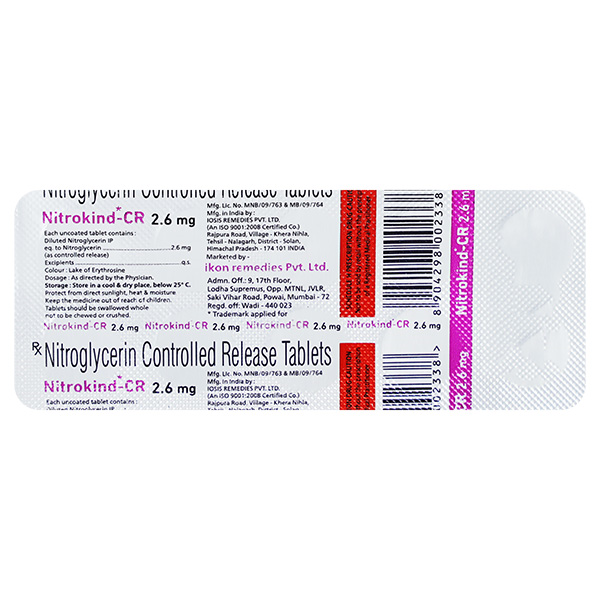 NITROKIND CR 2.6mg Tablet 10?s
