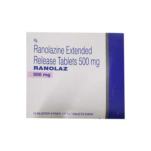 RANOLAZ 500mg Tablet 15?s