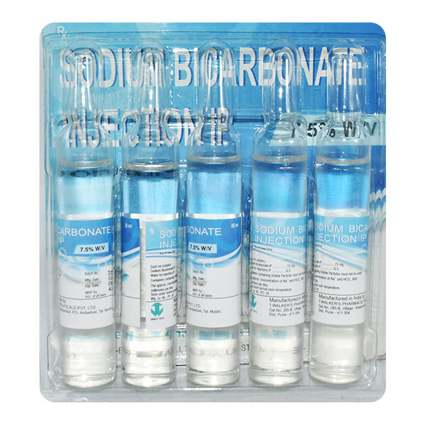 SODIUM BICARBONATE(T.WALKERS) 7.5% Injection 25ml