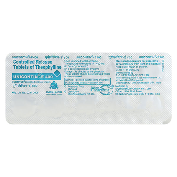 Unicontin E 400mg Tablet 10?S