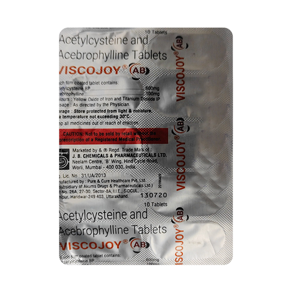 VISCOJOY AB 600/100 Tablet 10?s