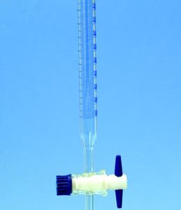 Burette, Glass, PTFE Stopcock, 50 x 0.1ml, Class B