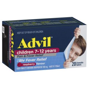 ADVIL PAIN & FEVER RELIEF CHILDREN 7-12 YEARS