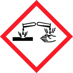 Hazard Warning Tape: Corrosive, GHS05