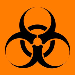 Hazard Warning Tape: Biohazard
