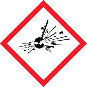 Hazard Warning Tape: Explosive, GHS01