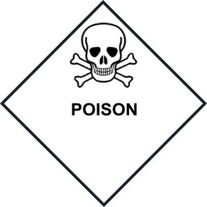 Hazard Warning Tape: Poison