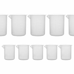 Beaker, Polypropylene, Set of 10 (5x100ml & 5x250ml)