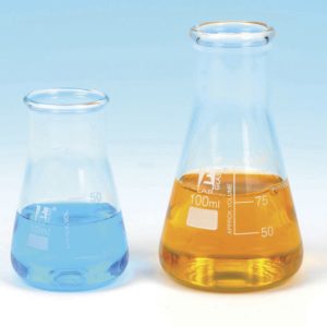 Flask, Conical, Wide Neck, Glass