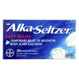 ALKA-SELTZER Fast Relief Regular 20 effervescent tabs