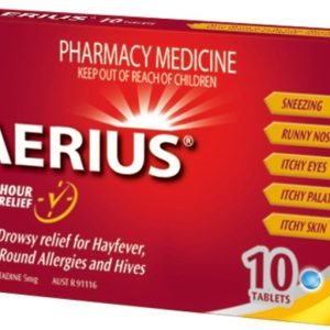 Aerius Hayfever Relief 5mg 10 tablets