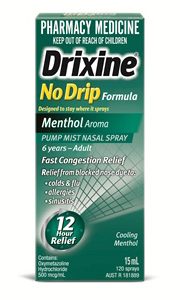 Drixine No Drip Formula Menthol Nasal Spray 6 years-Adult 15ml