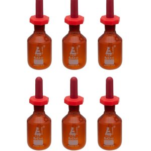 Dropper Bottle, Amber 60ml (Pk 6)