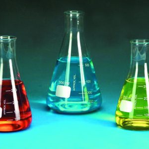 Flask, Conical, Narrow Neck, Glass