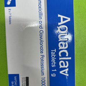 AMOXICILLIN/CLAVULANIC ACID 1G (AQUACLAV)