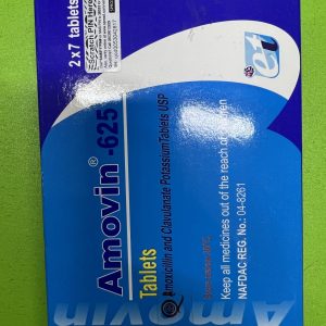AMOXICILLIN/CLAVULANIC ACID 625MG (AMOVIN)