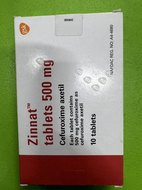 CEFUROXIME AXETIL 500MG (ZINNAT 500MG)