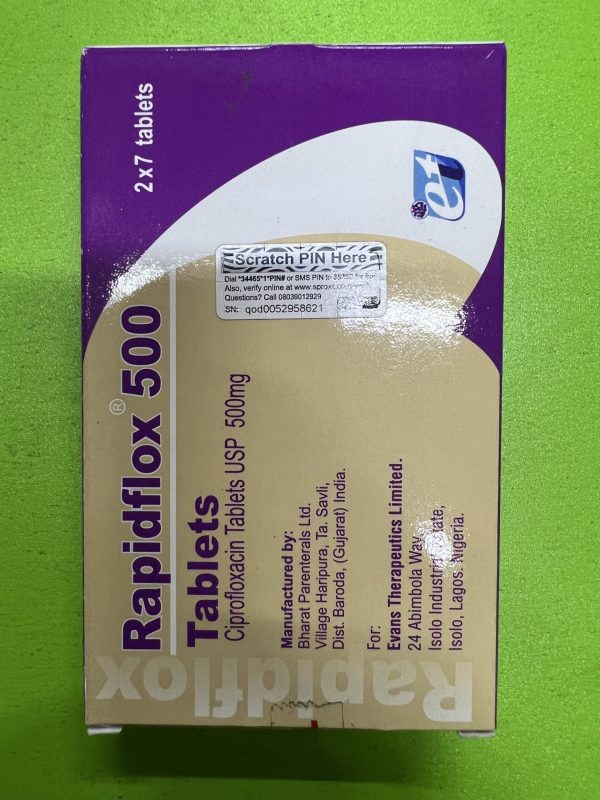 CIPROFLOXACIN 500MG (RAPIDFLOX)