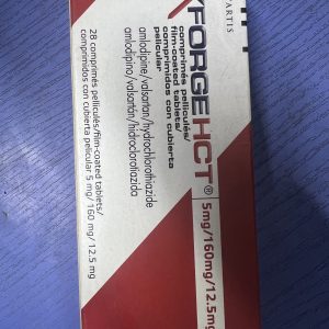 AMLODIPINE/VALSARTAN/HYDROCHLOROTHIAZIDE 5/160/12.5MG (EXFORGE)PER SACHET