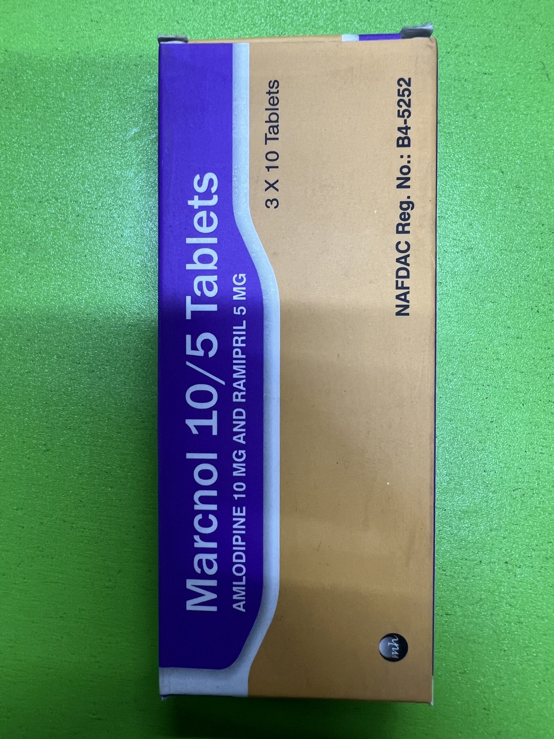 AMLODIPINE/RAMIPRIL 10/5MG (MARCNOL)BY 30 TAB