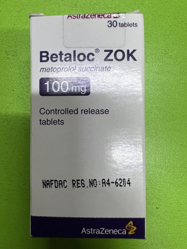 METOPROLOL SUCCINATE 100MG (BETALOC)BY 30 TAB