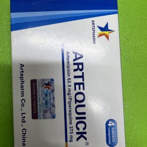 ARTEMISININ/PIPERAQUINE 62.5/375MG (ARTEQUICK)