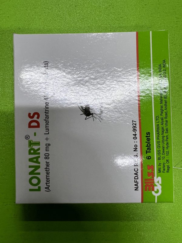 ARTEMETHER/LUMERFRANTRINE 80/480MG (LONART DS)