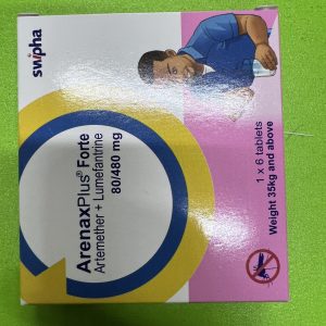 ARTEMETHER/LUMERFRANTRINE 80/480MG (ARENAXPLUS FORTE)BY 6 TAB
