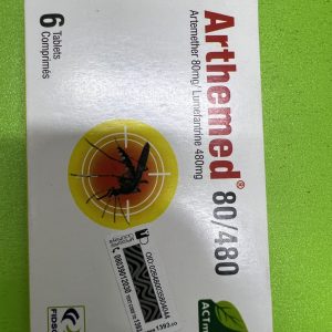 ARTEMETHER/LUMERFRANTRINE 80/480MG (ARTHEMED)