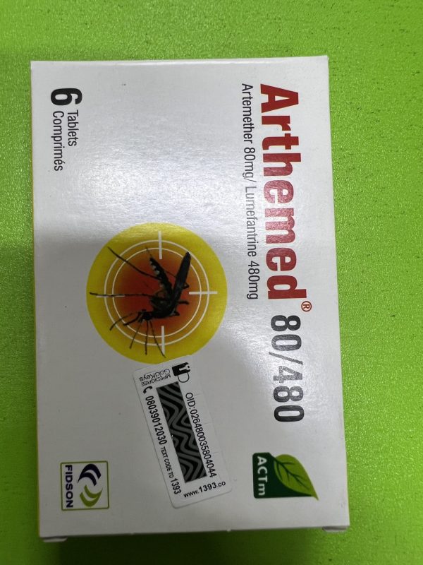 ARTEMETHER/LUMERFRANTRINE 80/480MG (ARTHEMED)