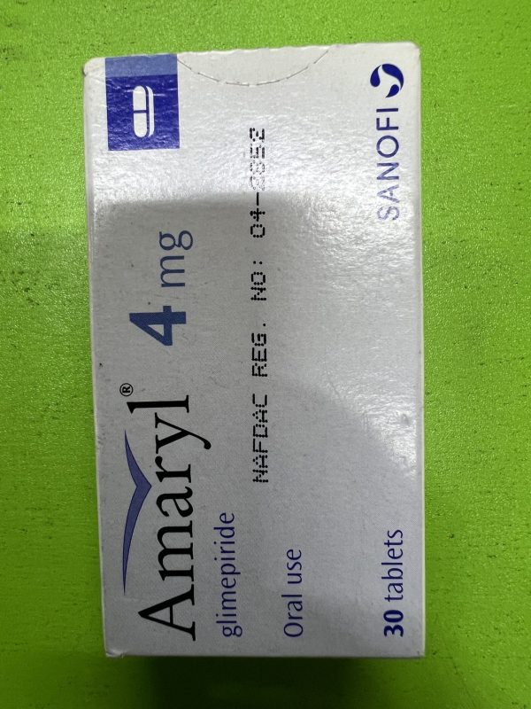 AMARYL TABLETS UK (Glimepiride 4mg)PER SACHET
