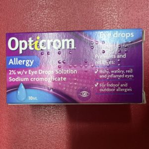 OPTICROM ALLERGY EYE DROPS SOLUTION (Sodium Cromoglicate)