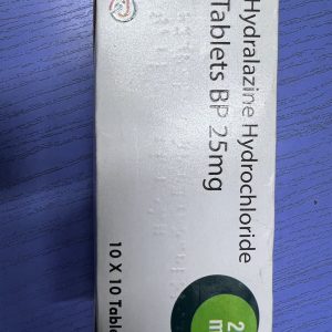 HYDRALAZINE HYDROCHLORIDE TABLETS 25mg