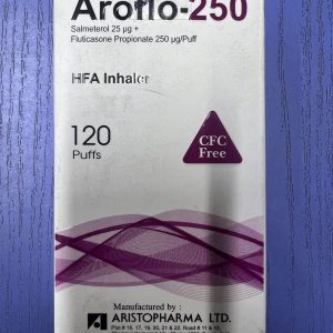 AROFLO-250  INHALER (SALMETEROL/FLUTICASONE PROPIONATE)