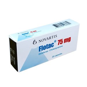DICLOFENAC+CHOLESTYRAMINE 75MG  (FLOTAC)PER SACHET